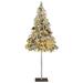 vidaXL Christmas Tree with Flocked Snow Outdoor Artificial Christmas Tree