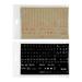 2 Sheets Universal English Keyboard Stickers Laptop Keyboard Letters Replacements