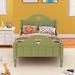 Macaron Twin Size Toddler Platform Bed w/ Side Safety Rails, Headboard