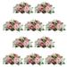 Silk Flower Balls for Centerpieces 10 Pack Pink Dusty Roses Artificial Floral Arrangement for Wedding Decor