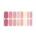 16 Strips Semi Cured Gel Nail Stickers Nail Lamp Required Gel Nail Polish Wraps Gel Nail Art Stickers For Women Girls Art Accessories