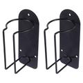 2 Pcs Wall Mount Clothes Rack Metal Bracket Clipper Stand Electric Hairstylist Tools Organizer Clippers Holder