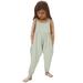 OGLCCG Baby Cute Summer Jumpsuits for Girls Kids Sleeveless Harem Strap Romper Jumpsuit Toddler Pants 1-6Y