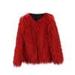Fanxing Faux Fur Coat for Baby Girls Open Front Cardigan Warm Fuzzy Winter Trendy Jacket Coats Parka Shaggy Party Outerwear Clearance 110