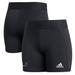 Women's adidas Black Miami Hurricanes Alphaskin Tight Shorts