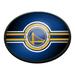 Golden State Warriors 18'' x 14'' Slimline Illuminated Striped Oval Wall Sign