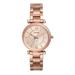 Women's Fossil Rose Gold Southern University Jaguars Carlie Stainless Steel Watch