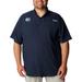 Men's Columbia Navy North Carolina Tar Heels Big & Tall Collegiate Tamiami Button-Down Shirt