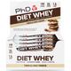 PhD Diet Whey Bar, Double Choc Brownie - 12 bars