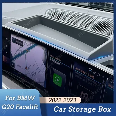 Car Central Armrest Storage Box Center Console Flocking Organizer For Bmw 3  Series G20 G21 4 Series G22