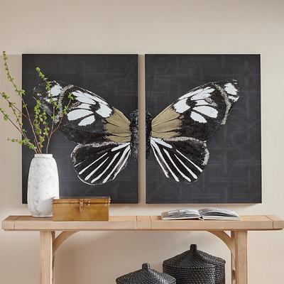 Neutral Butterfly Canvas Wall Art - 21