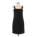 Lauren by Ralph Lauren Casual Dress - Sheath Square Sleeveless: Black Solid Dresses - Women's Size 2