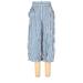 H&M Casual Pants - High Rise Culotte Culotte: Blue Bottoms - Women's Size 10