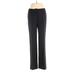 Le Suit Dress Pants - High Rise Straight Leg Boyfriend: Black Bottoms - Women's Size 2 Plus