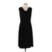 Grace Elements Cocktail Dress - Sheath Cowl Neck Sleeveless: Black Print Dresses - Women's Size Large