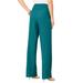 Plus Size Women's Wide-Leg Bend Over® Pant by Roaman's in Tropical Teal (Size 42 T)