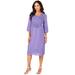 Plus Size Women's Angel Dress by Roaman's in Vintage Lavender (Size 28 W)