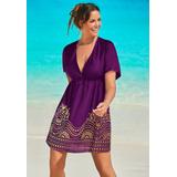 Plus Size Women's Kate V-Neck Cover Up Dress by Swimsuits For All in Spice (Size 18/20)