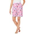 Plus Size Women's Print Pajama Shorts by Dreams & Co. in Pink Cherry (Size 22/24) Pajamas