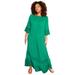 Plus Size Women's Off-The-Shoulder Sundrop Maxi Dress by June+Vie in Tropical Emerald (Size 22/24)