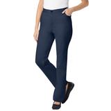 Plus Size Women's Perfect Side Elastic Jean by Woman Within in Navy (Size 14 WP)