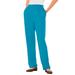 Plus Size Women's 7-Day Knit Straight Leg Pant by Woman Within in Turq Blue (Size 6X)