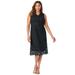 Plus Size Women's Lace Midi Dress by Jessica London in Black (Size 24 W)