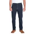 Men's Big & Tall Liberty Blues™ Straight-Fit Stretch 5-Pocket Jeans by Liberty Blues in Dark Indigo (Size 72 38)