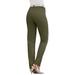 Plus Size Women's Invisible Stretch® Contour Straight-Leg Jean by Denim 24/7 in Dark Olive Green (Size 42 WP)