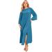 Plus Size Women's Bell-Sleeve Maxi Dress by June+Vie in Oasis (Size 22/24)