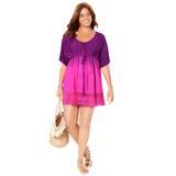 Plus Size Women's Renee Ombre Cover Up Dress by Swimsuits For All in Spice Fruit Punch (Size 34/36)