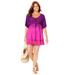 Plus Size Women's Renee Ombre Cover Up Dress by Swimsuits For All in Spice Fruit Punch (Size 10/12)