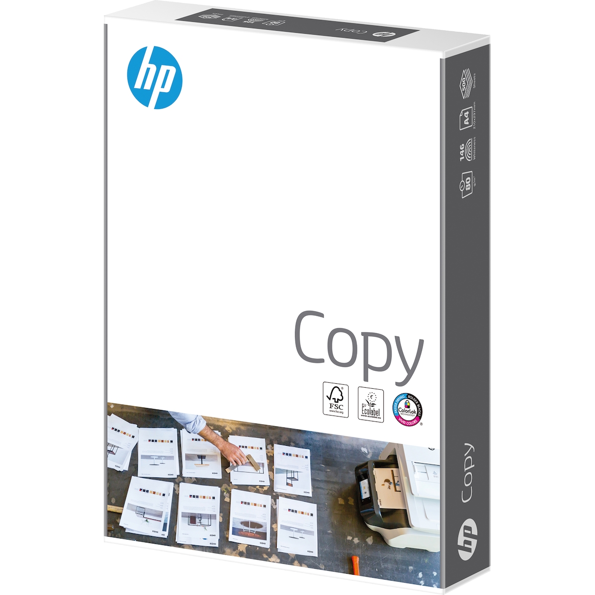 HP Kopierpapier Copy Paper CHP910 DIN A4 80g weiß 500 Bl./Pack. Image