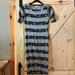 Lularoe Dresses | Lularoe Julia Xxs | Color: Blue/Gray | Size: Xxs