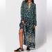 Free People Dresses | Free People See Through It Maxi Dress, Blue/Green Floral Print Nwt | Color: Blue/Green | Size: S