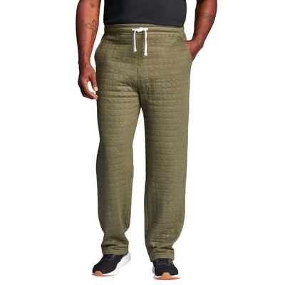 Men's Big & Tall Quilted open bottom sweatpant by ...