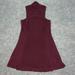 Ralph Lauren Dresses | Lauren Ralph Lauren Dress Womens Size L Burgundy High Neck Back Zip Lined | Color: Red | Size: L