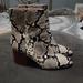 J. Crew Shoes | J Crew Size 10 Sadie Boots Snake Skin- Embossednleather | Color: Cream/Gray | Size: 10