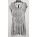 Michael Kors Dresses | Michael Kors Womens A-Line Dress Size Medium Black White Printed Short Sleeve | Color: Black/White | Size: M