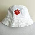 Nike Accessories | Nike Clemson Tigers Bucket Hat Ncaa Embroidered Paw Print White Orange Large Xl | Color: Orange/White | Size: Os