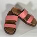 Madewell Shoes | New Madewell The Charley Double-Strap Slide Sandal | Color: Pink | Size: 7