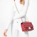 Michael Kors Bags | Michael Kors Sloan Large Quilted Leather Shoulder Bag | Color: Red/White | Size: Os