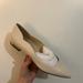 Nine West Shoes | New In Box - Nine West Women's Lovlady Pointy Toe Slip-On Dress Flats - Ivory | Color: White | Size: 6.5