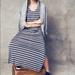 Madewell Dresses | Madewell Taupe Blue Striped Maxi Sleeveless Dress | Color: Blue/Tan | Size: M