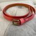 American Eagle Outfitters Accessories | American Eagle Pink Leather Skinny Belt | Color: Pink | Size: Small