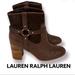 Ralph Lauren Shoes | Authentic Lauren Ralph Lauren Leather Boots Sz 10 | Color: Brown | Size: 10