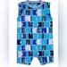 Nike One Pieces | Brand New Nike Printed Romper Baby Romper In Blue | Color: Blue | Size: 6m