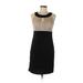 En Focus Studio Casual Dress - Sheath Keyhole Sleeveless: Black Solid Dresses - Women's Size 6