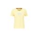 T-Shirt ALPHA INDUSTRIES "ALPHA Women - T-Shirts New Basic T Wmn" Gr. XL, gelb (pastel yellow) Damen Shirts Jersey