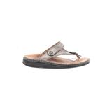 Finn Comfort Sandals: Gray Print Shoes - Women's Size 40 - Open Toe